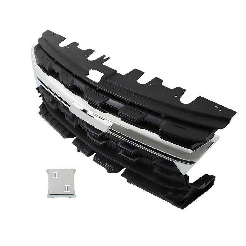 DURAFORCE Front Upper Grille With Chrome Trim For 2021-2022 Chevrolet Colorado