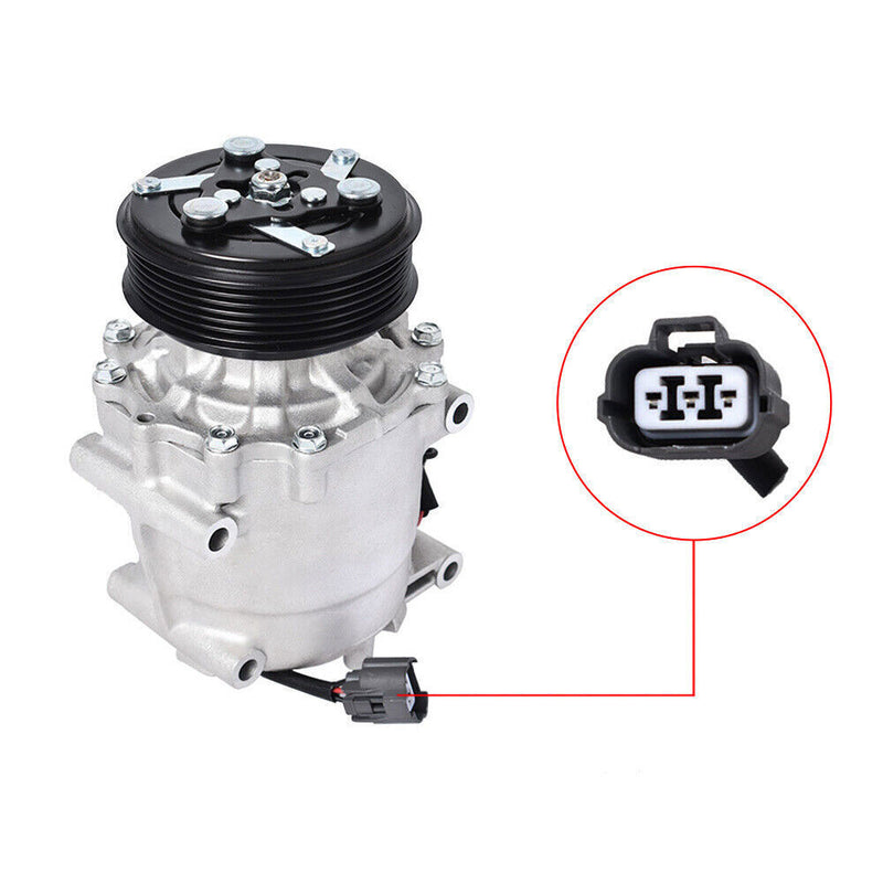 DURAFORCE A/C AC Compressor w/Clutch For 2002 2003 2004 2005 Honda Civic L4 1.7L