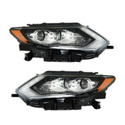 DURAFORCE Right+Left Headlight For 2017-20 Nissan Rogue SL Hybrid Sport LED