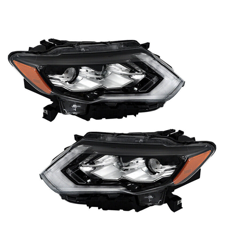 DURAFORCE Right+Left Headlight For 2017-20 Nissan Rogue SL Hybrid Sport LED