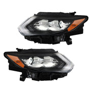 DURAFORCE Right+Left Headlight For 2017-20 Nissan Rogue SL Hybrid Sport LED
