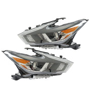 DURAFORCE Right+Left Headlight For 2016-18 Nissan Maxima S SL SV Halogen w/LED DRL