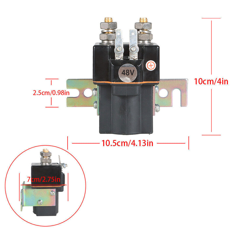 DURAFORCE Solenoid For Club Car 48-Volt Golf Cart DS Precedent Models 2000+
