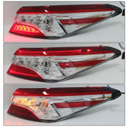 DURAFORCE Passenger Tail Light For 2018-2020 Toyota Camry XLE XSE LED Lamp Outer