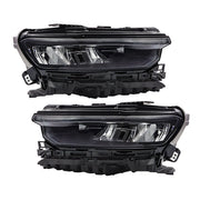 DURAFORCE Left+Right Headlight For 2021-2024 Jeep Grand Cherokee LED Type Black