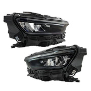 DURAFORCE Left+Right Headlight For 2021-2024 Jeep Grand Cherokee LED Type Black