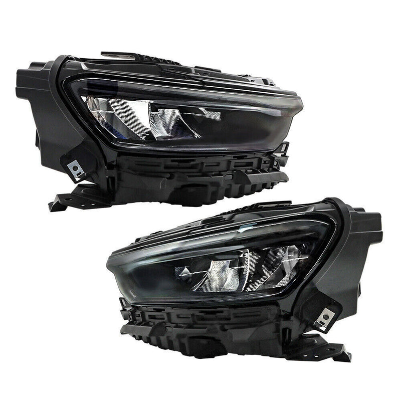 DURAFORCE Left+Right Headlight For 2021-2024 Jeep Grand Cherokee LED Type Black