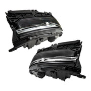 DURAFORCE Left+Right Headlight For 2021-2024 Jeep Grand Cherokee LED Type Black