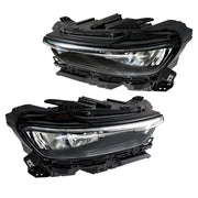 DURAFORCE Left+Right Headlight For 2021-2024 Jeep Grand Cherokee LED Type Black