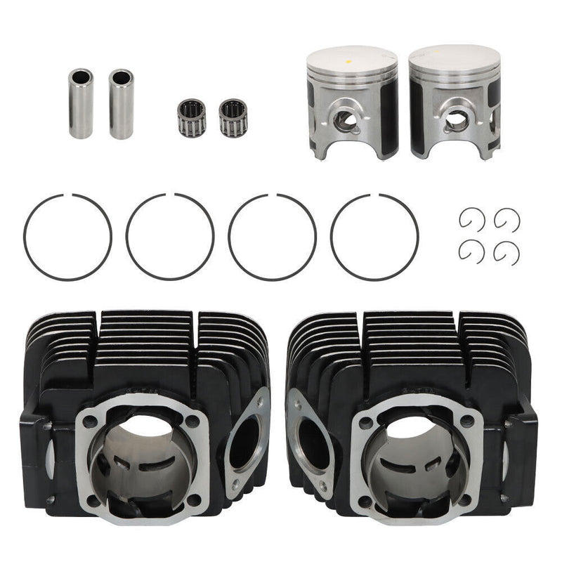 DURAFORCE Set For Yamaha Rd350 Cylinder Rebuild Kit Pistons Rings Pins 1973-75 Us/Uk