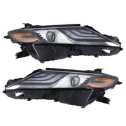 DURAFORCE Left+Right Headlight For 2021 2022 Toyota Camry XSE XLE Full LED Black