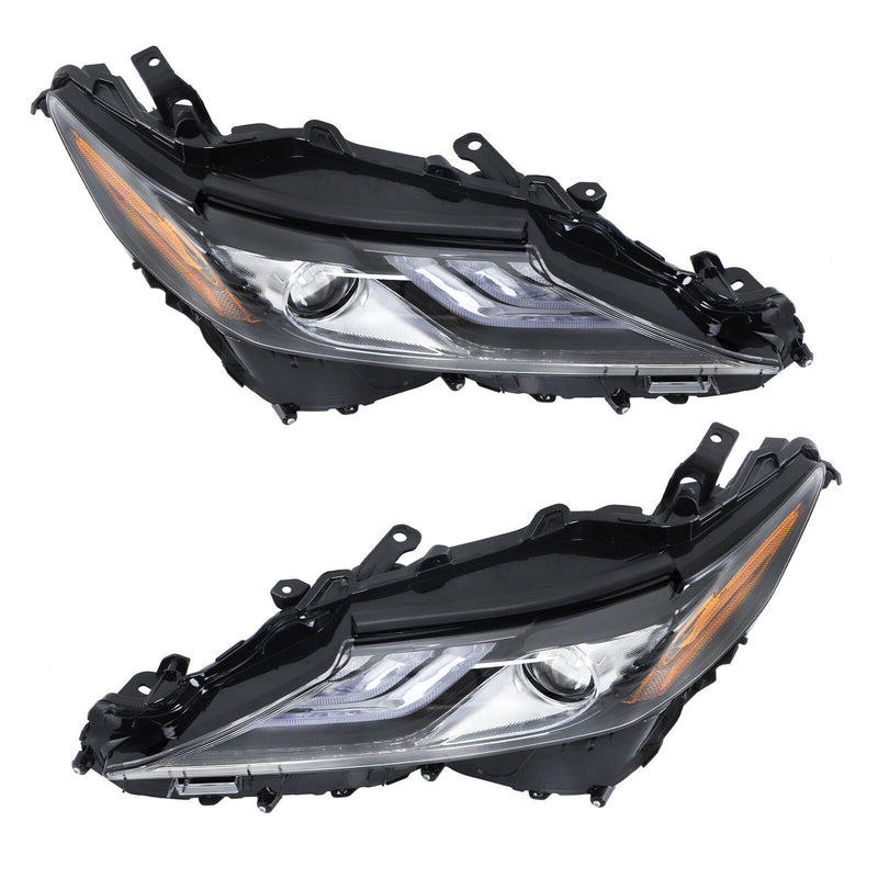 DURAFORCE Left+Right Headlight For 2021 2022 Toyota Camry XSE XLE Full LED Black