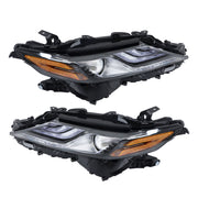 DURAFORCE Left+Right Headlight For 2021 2022 Toyota Camry XSE XLE Full LED Black