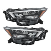 DURAFORCE Right+Left Headlight Assy For 2020-2021 Nissan Versa S SR SV Full LED