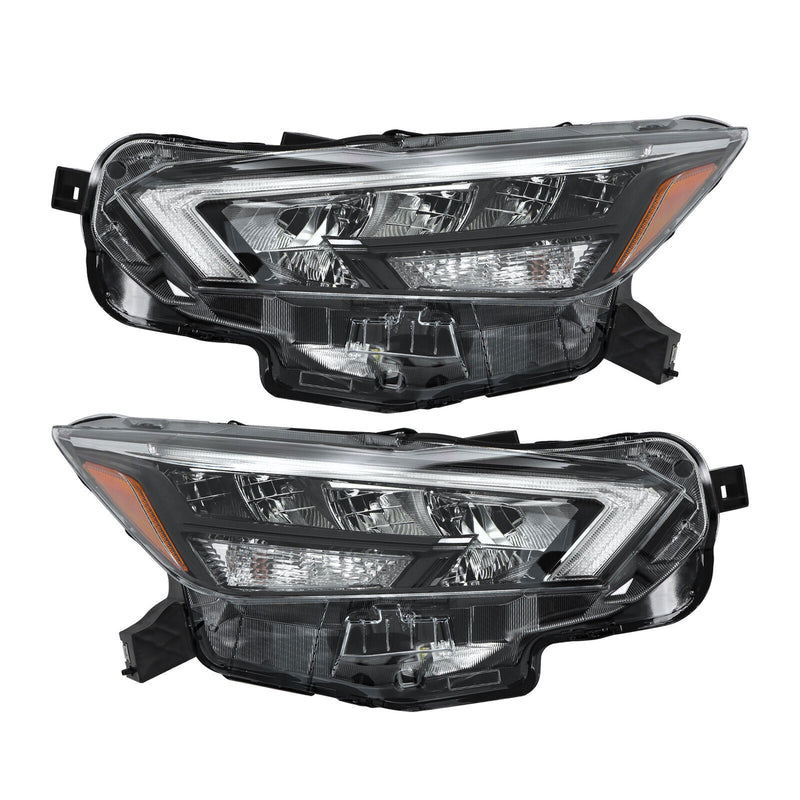 DURAFORCE Right+Left Headlight Assy For 2020-2021 Nissan Versa S SR SV Full LED