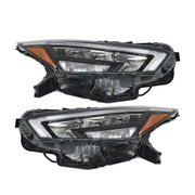 DURAFORCE Right+Left Headlight Assy For 2020-2021 Nissan Versa S SR SV Full LED
