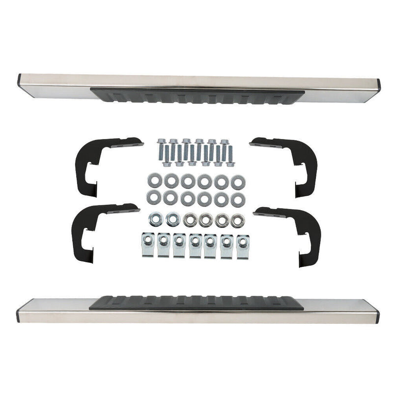 DURAFORCE Cab 6" Running Boards Side Step Nerf Bar For 2007-2018 Silverado Regular