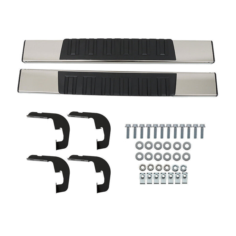 DURAFORCE Cab 6" Running Boards Side Step Nerf Bar For 2007-2018 Silverado Regular
