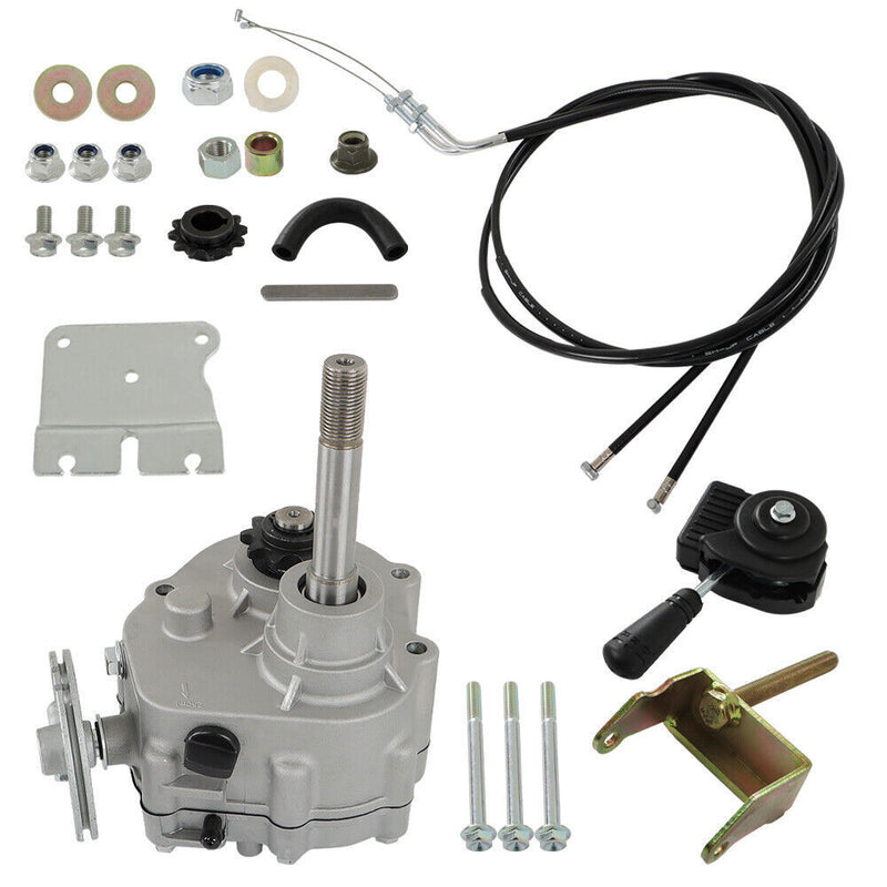 DURAFORCE Go Kart Forward Reverse Gear Box For 40/41/420 Chain 10t Kart Dune Buggies UTV