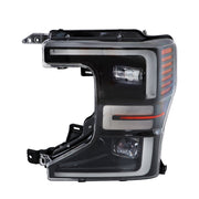 DURAFORCE Driver LED Headlight For 2020-2022 Ford F250 F350 SuperDuty Black Trim
