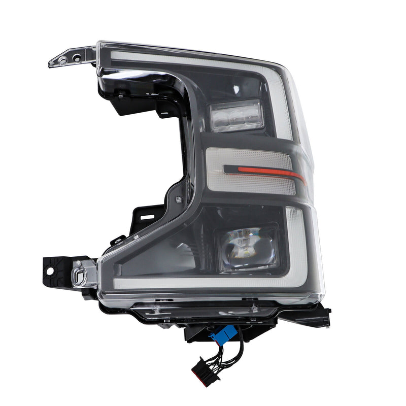 DURAFORCE Driver LED Headlight For 2020-2022 Ford F250 F350 SuperDuty Black Trim