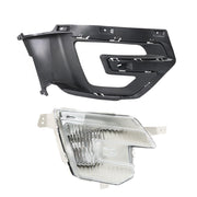 DURAFORCE Right Side Front Fog Light For 2016-2017 Ford Explorer Halogen W/Bezel