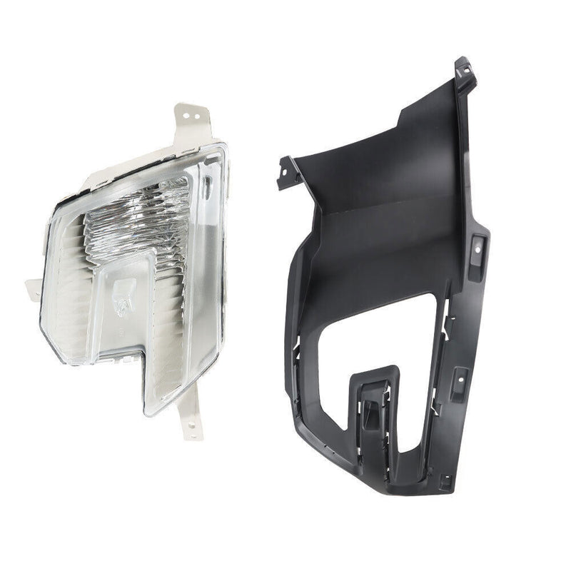 DURAFORCE Right Side Front Fog Light For 2016-2017 Ford Explorer Halogen W/Bezel