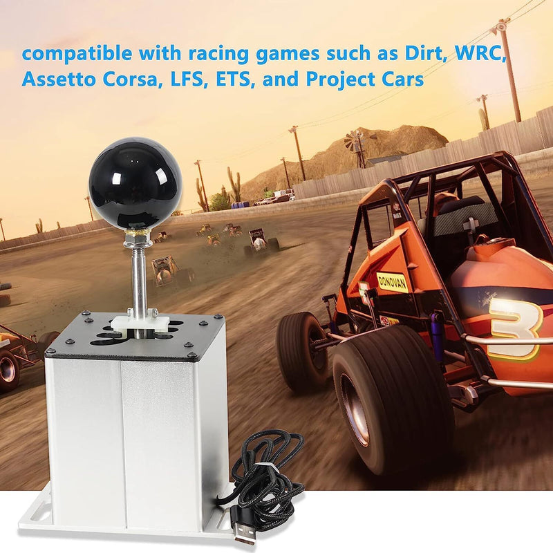 DURAFORCE USB PC H Gear Shifter 6+R Sim Racing Game For Logitech G29 G27 G25 Thrustmaster