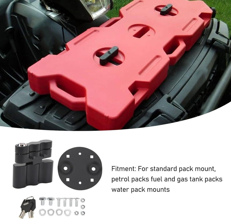 DURAFORCE 2PCS Pack Mount Lock with Keys for RotopaX LOX-PM Fuel Pack / Storage Box