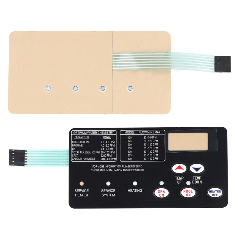 DURAFORCE For Pentair Master Temp 400 42002-0007S Control Board Kit w/ 472610Z Switch Pad