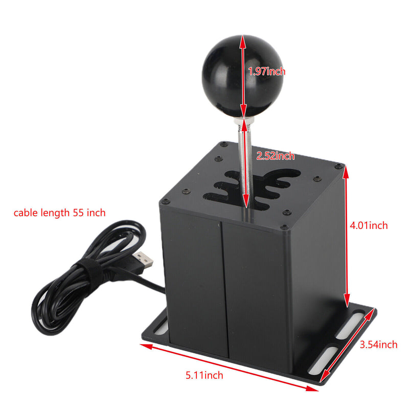 DURAFORCE PC USB Simulator Shifter 64 Bit 6+R Handbrake For G29 G27 G25 G920 T300RS/GT US