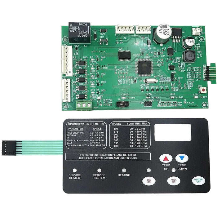 DURAFORCE For Pentair MasterTemp NA/LP Control Board Kit w/ 472610Z Switch Pad 42002-0007S