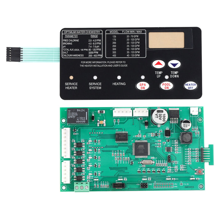 DURAFORCE For Pentair MasterTemp NA/LP Control Board Kit w/ 472610Z Switch Pad 42002-0007S