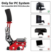DURAFORCE Red USB Handbrake PC Windows for Sim Racing Games G25/G27/G29/T500