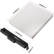 DURAFORCE Cabin Air Filter and Filter Access Door for Dodge Ram 1500 2500 3500 Replacement