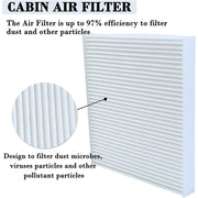 DURAFORCE Cabin Air Filter and Filter Access Door for Dodge Ram 1500 2500 3500 Replacement