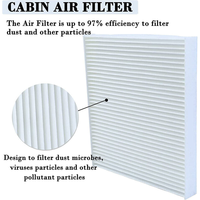 DURAFORCE Cabin Air Filter and Filter Access Door for Dodge Ram 1500 2500 3500 Replacement