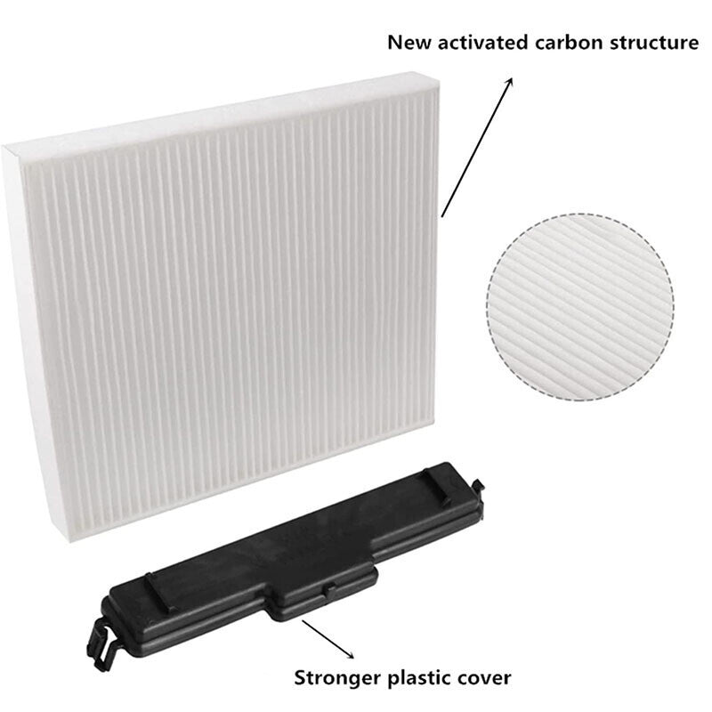 DURAFORCE Cabin Air Filter and Filter Access Door for Dodge Ram 1500 2500 3500 Replacement