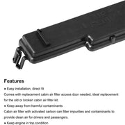 DURAFORCE Cabin Air Filter and Filter Access Door for Dodge Ram 1500 2500 3500 Replacement