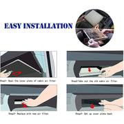 DURAFORCE Cabin Air Filter and Filter Access Door for Dodge Ram 1500 2500 3500 Replacement