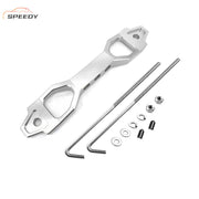 DURAFORCE Car Battery Tie Down Bracket With Stainless Steel J bolts Hold Down Sets Sliver