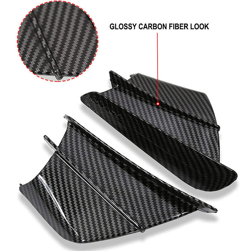 DURAFORCE Motorcycle Aerodynamic Fixed Wind Wing Kit Spoiler Fits For Yamaha R15 R25 R3 R6