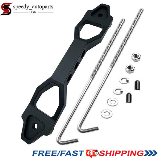 DURAFORCE Heavy Duty Battery Hold Down Billet Aluminum Battery Tie Down Bracket J Bolts