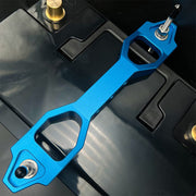 DURAFORCE Billet Aluminum Battery Tie Down Bracket Bar 220-190MM With 10 inch J bolts