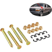 DURAFORCE Door Hinge Pins & Pin Bushing Kit Replacement For Ford F150 F250 F350 Bronco
