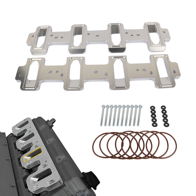 DURAFORCE LS Cathedral Port Cylinder Head to Rectangle Port 92mm 102mm Intake Manifold