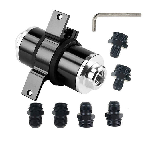 DURAFORCE AN6 AN8 AN10 Inline Fuel Filter with Bracket Cleanable 30 Micron Universal
