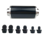 DURAFORCE AN6 AN8 AN10 Inline Fuel Filter with Bracket Cleanable 30 Micron Universal