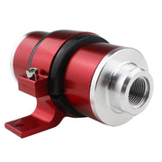 DURAFORCE AN6 AN8 AN10 Inline Fuel Gas Petrol Filter with Bracket Cleaner 30 Micron Red