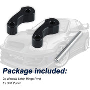 DURAFORCE Aluminum Rear Window Latch Hinge Pivots For 1995-2004 Toyo-ta Tacoma 2000-2006 T